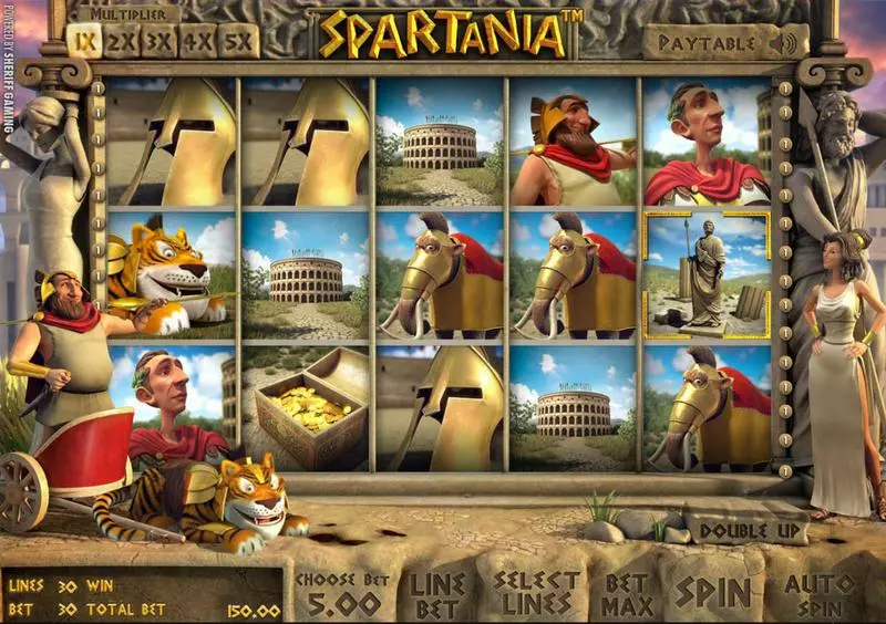 Spartania StakeLogic Slot Main Screen Reels