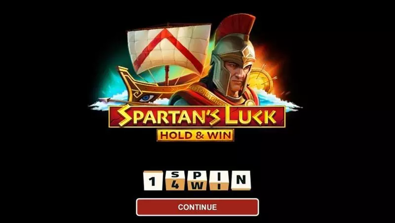 Spartans Luck Hold And Win 1Spin4Win Slot Introduction Screen