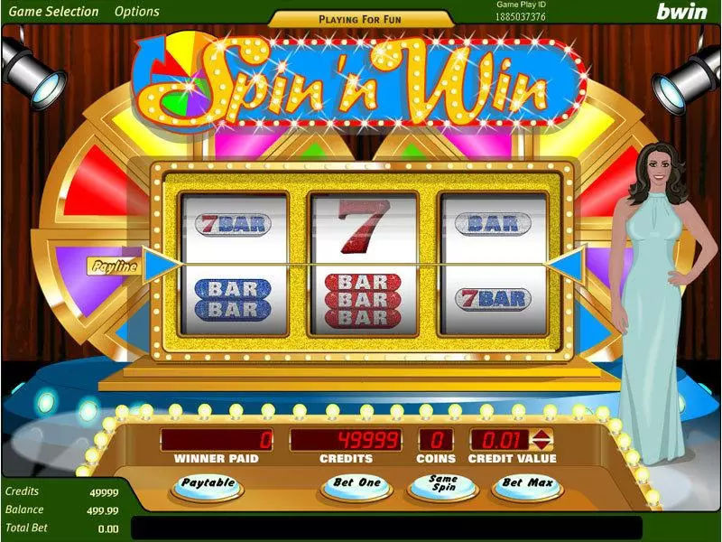 Spin 'N' Win Amaya Slot Main Screen Reels