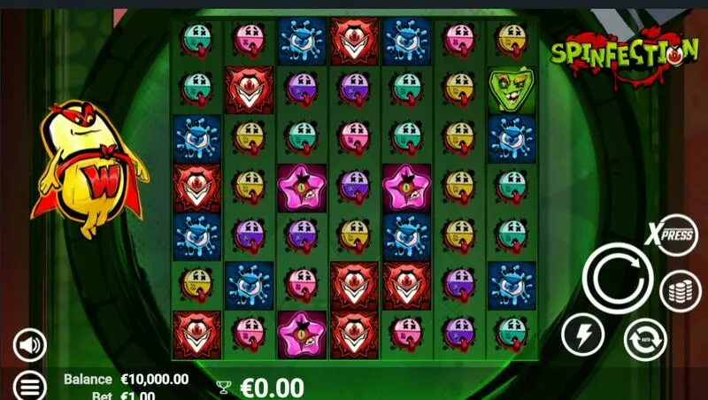 Spinfection AvatarUX Slot Main Screen Reels