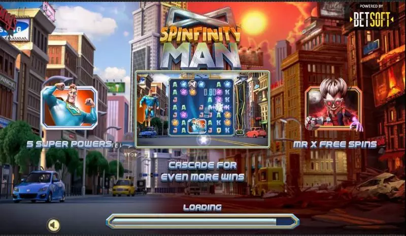 Spinfinity Man BetSoft Slot Info and Rules