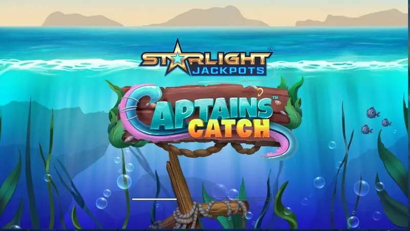 Starlight Jackpots - Captain’s Catch Greentube Slot Introduction Screen