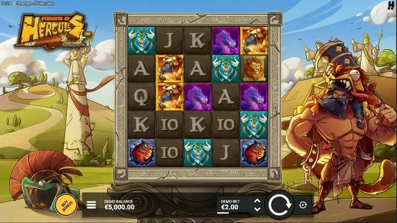 Strength Of Hercules Hacksaw Gaming Slot Main Screen Reels