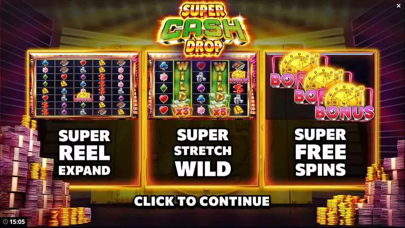 Super Cash Drop  Bang Bang Games Slot Info and Rules