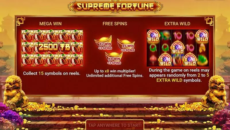 Supreme Fortune Booongo Slot Info and Rules