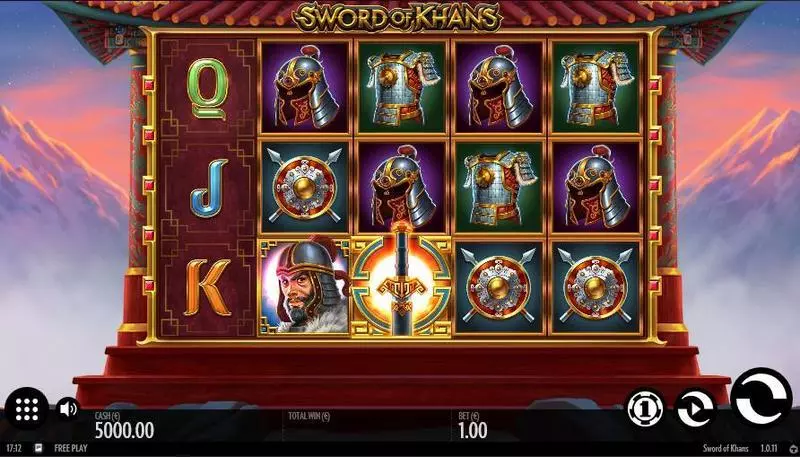 Sword of Khans Thunderkick Slot Main Screen Reels