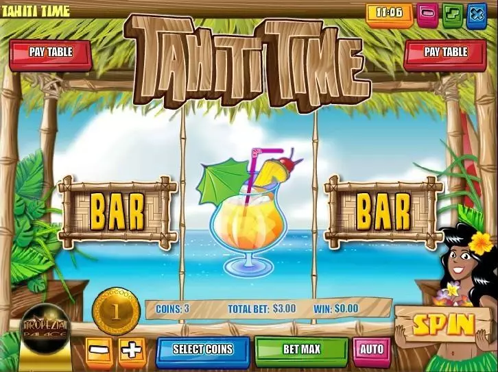 Tahiti Time Rival Slot Introduction Screen
