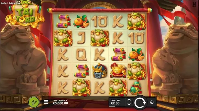 Tai the Toad Hacksaw Gaming Slot Main Screen Reels