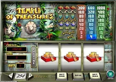 Temple of Treasures PlayTech Slot Main Screen Reels
