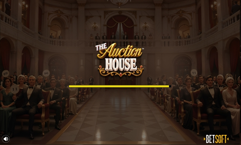 The Auction House BetSoft Slot Introduction Screen