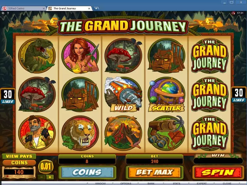 The Grand Journey Microgaming Slot Main Screen Reels