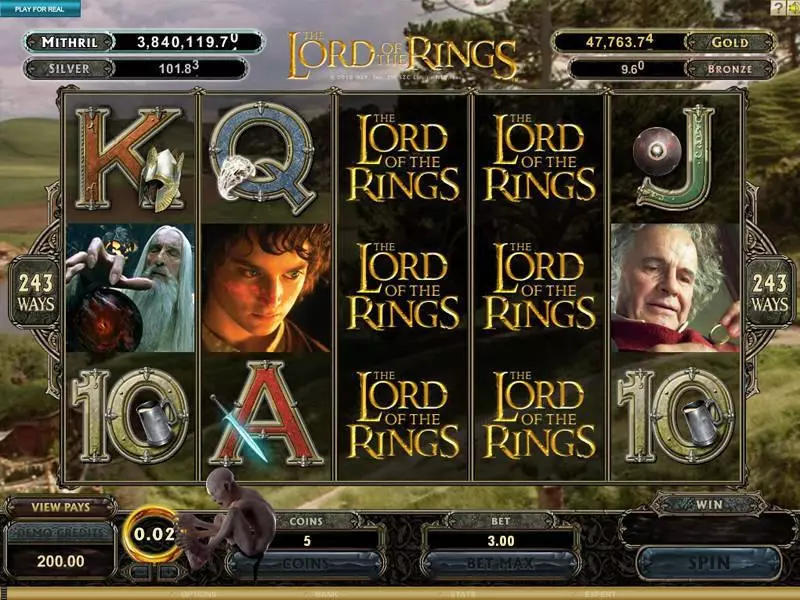 The Lord of the Rings Microgaming Slot Bonus 1