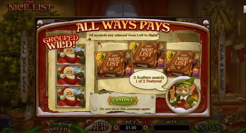 The Nice List RTG Slot Info and Rules