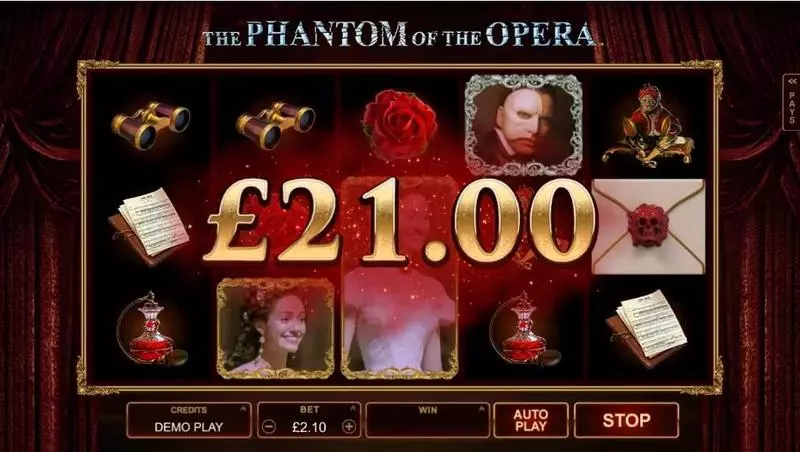 The Phantom of the Opera Microgaming Slot Bonus 1