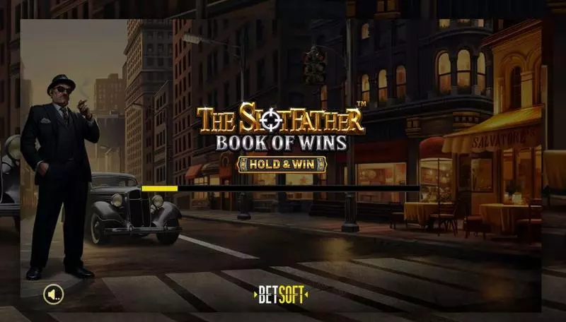 The Slotfather: Book of Wins – HOLD & WIN BetSoft Slot Introduction Screen