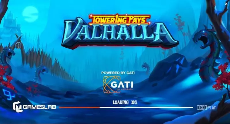 Towering Pays Valhalla ReelPlay Slot Introduction Screen