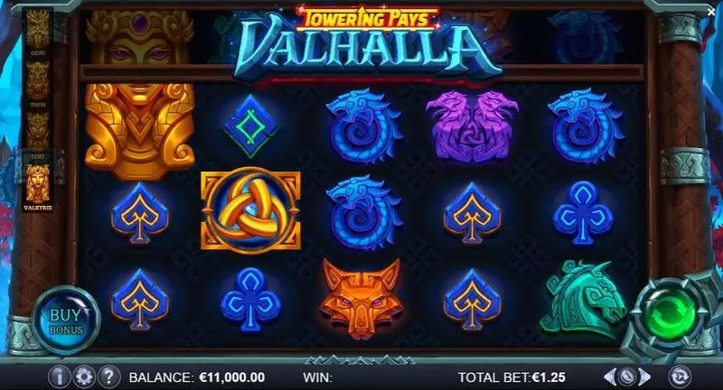 Towering Pays Valhalla ReelPlay Slot Main Screen Reels