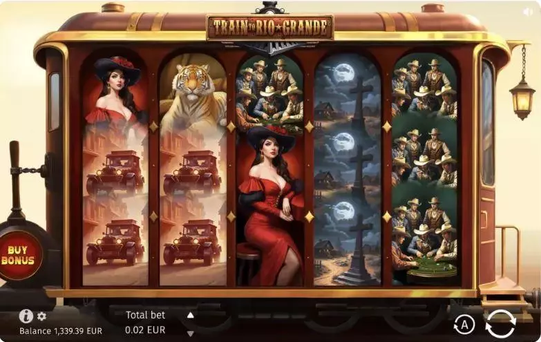 Train to Rio Grande BGaming Slot Main Screen Reels