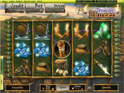 Treasure Hunter Player Preferred Slot Main Screen Reels