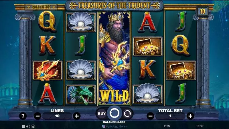 Treasures Of The Trident Spinomenal Slot Main Screen Reels