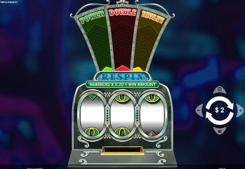 Triple ATM Blitz Wizard Games Slot Main Screen Reels