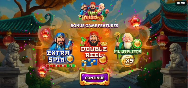 Triple Fu Lu Shou Red Rake Gaming Slot Info and Rules