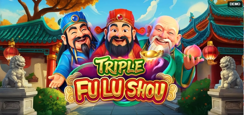 Triple Fu Lu Shou Red Rake Gaming Slot Introduction Screen