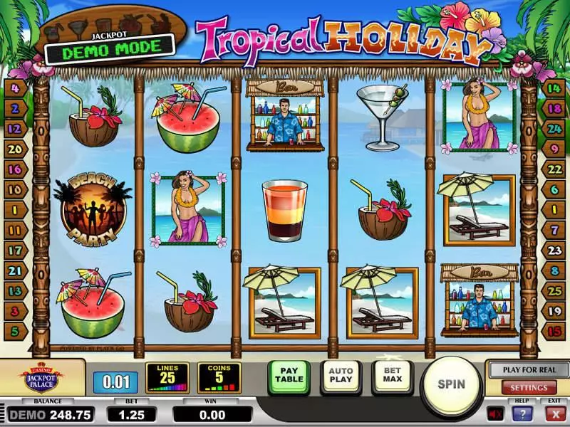 Tropical Holiday Play'n GO Slot Main Screen Reels