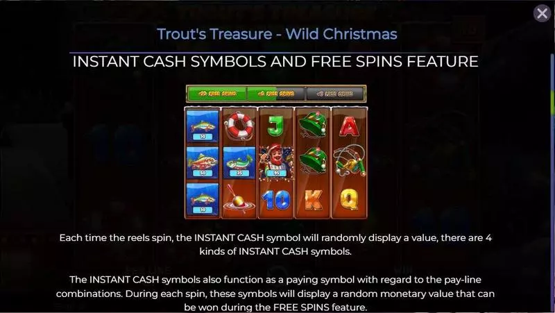 Trout’s Treasure – Wild Christmas Spinomenal Slot Free Spins Feature