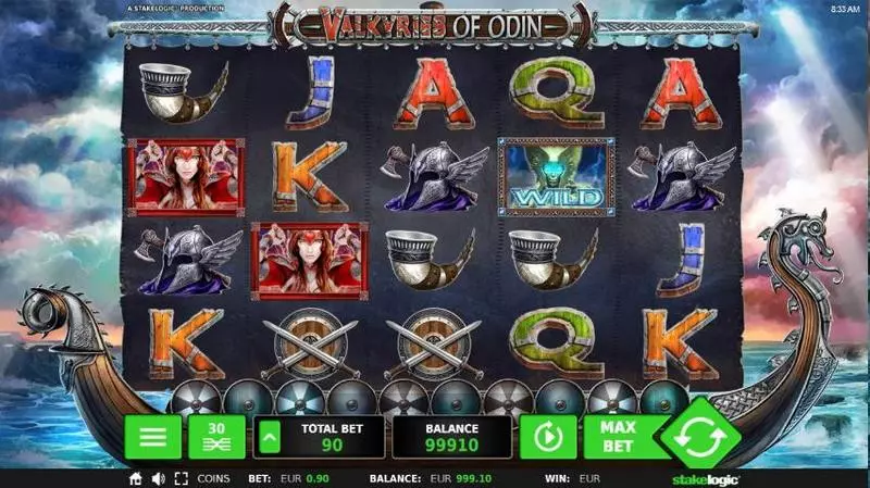 Valkyries of Odin StakeLogic Slot Main Screen Reels