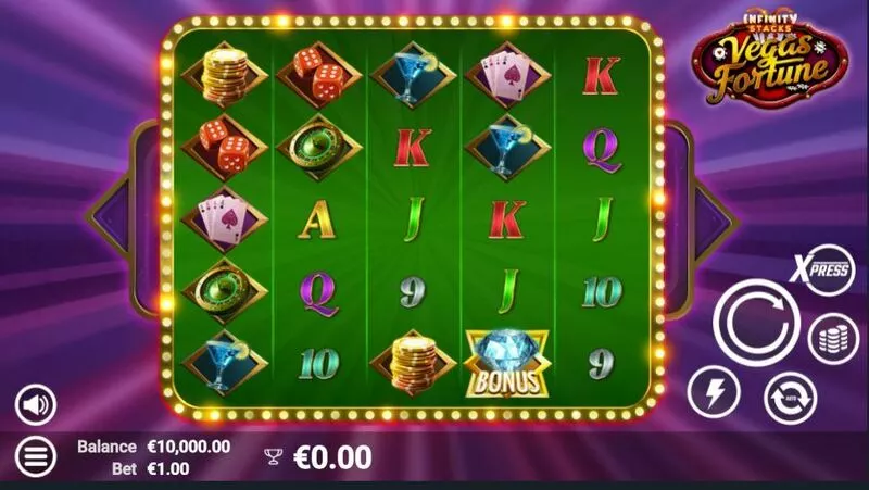 Vegas Fortune AvatarUX Slot Main Screen Reels