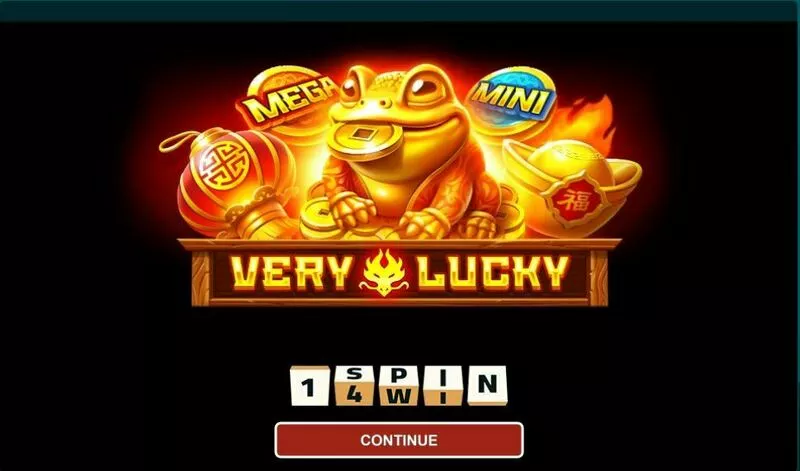 Very Lucky 1Spin4Win Slot Introduction Screen