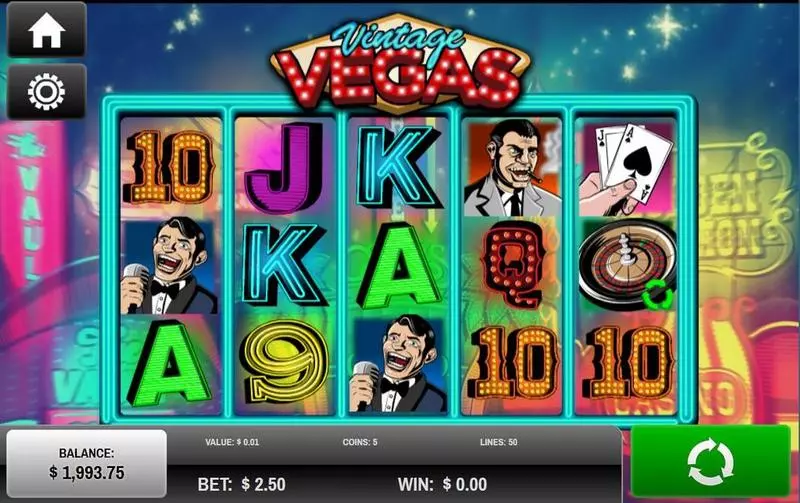 Vintage Vegas Rival Slot Introduction Screen