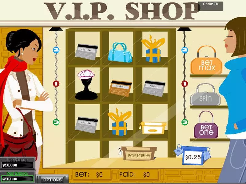 VIP Shop DGS Slot Main Screen Reels