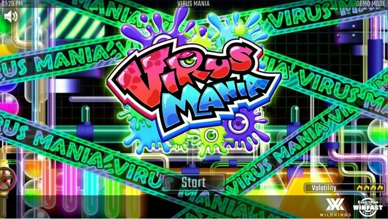 Virus Mania Win Fast Games Slot Introduction Screen