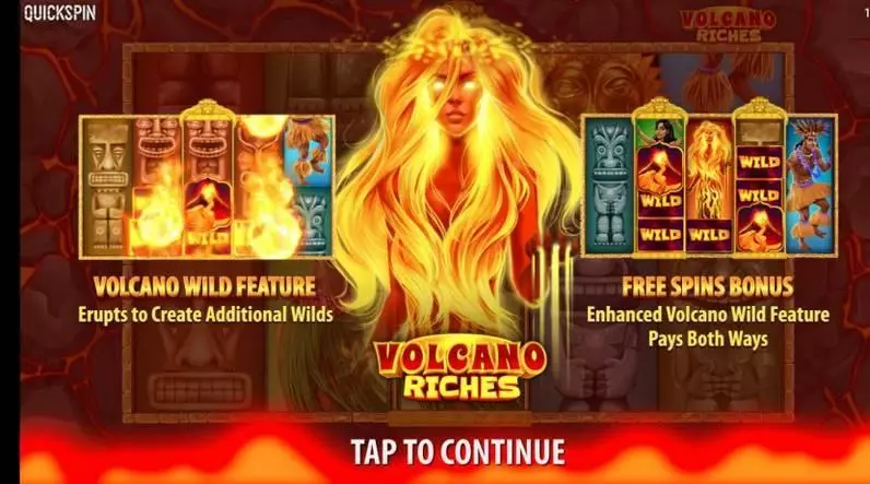 Volcano Riches Quickspin Slot Bonus 1