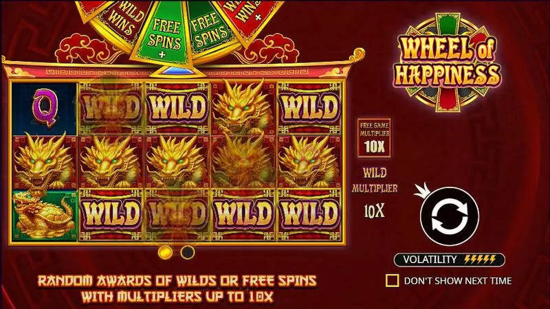 Wheel of Happiness Pragmatic Play Slot Introduction Screen