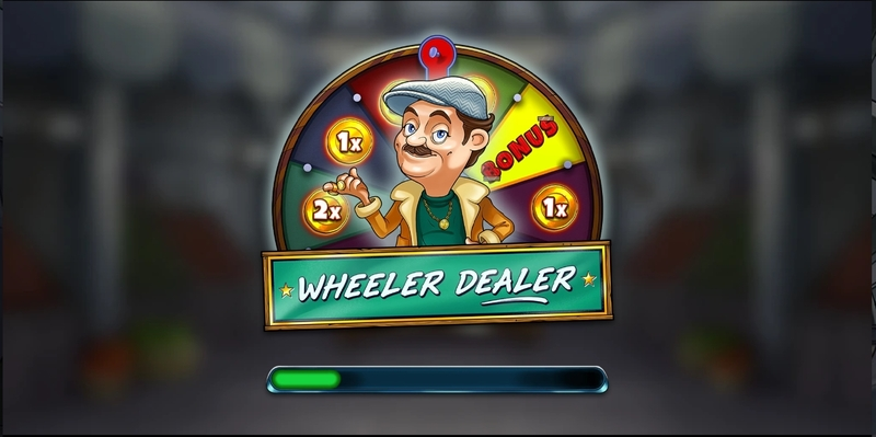 Wheeler Dealer Buy Bonus Greentube Slot Introduction Screen