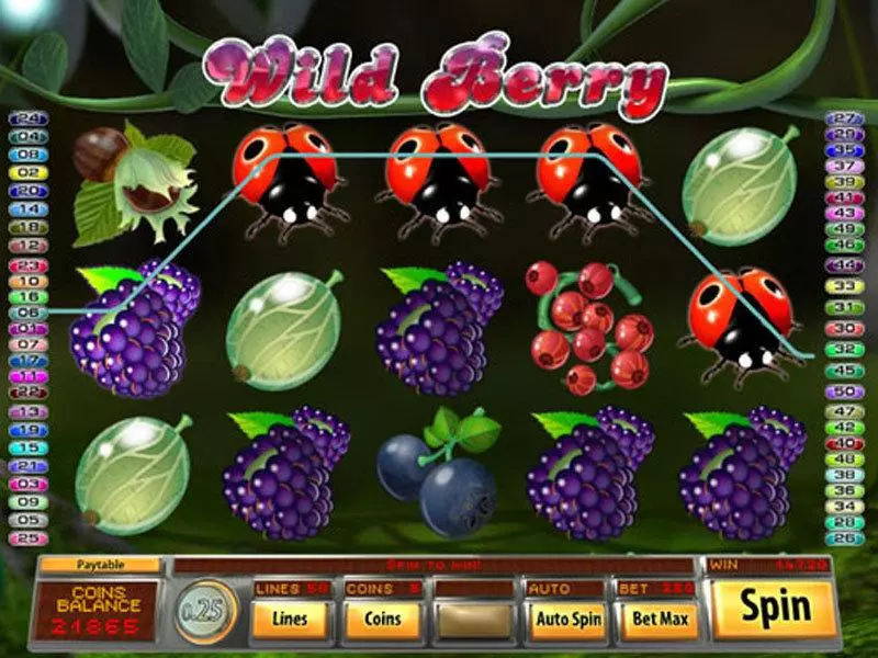 Wild Berry Saucify Slot Main Screen Reels