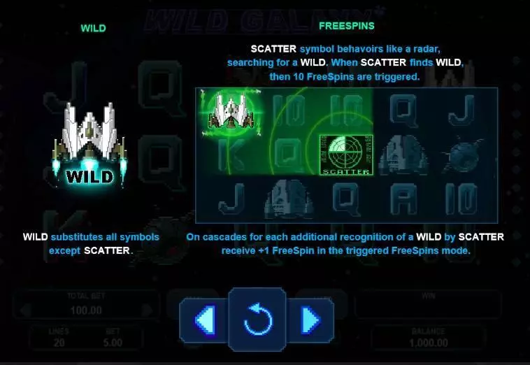 Wild Galaxy Booongo Slot Bonus 1