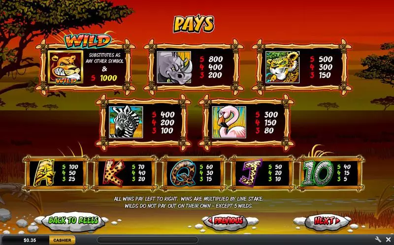 Wild Gambler Ash Gaming Slot Info and Rules