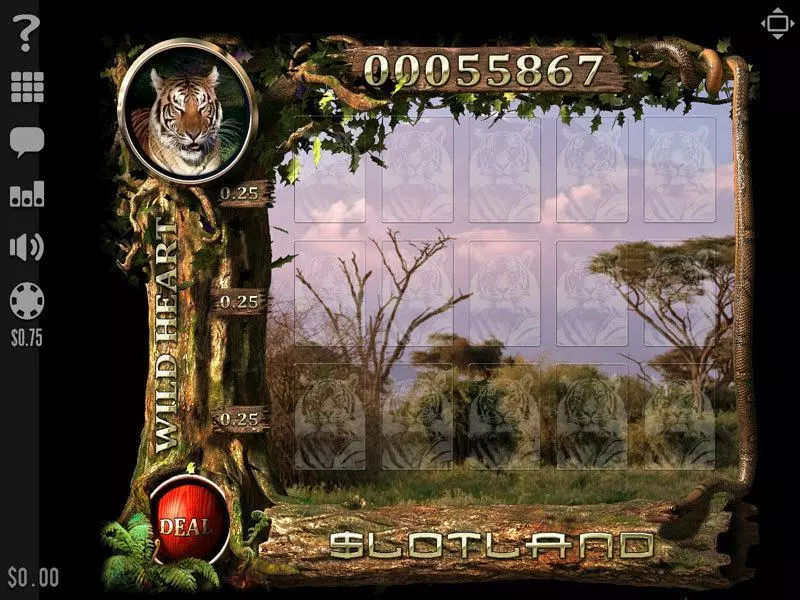 Wild Heart Slotland Software Slot Main Screen Reels