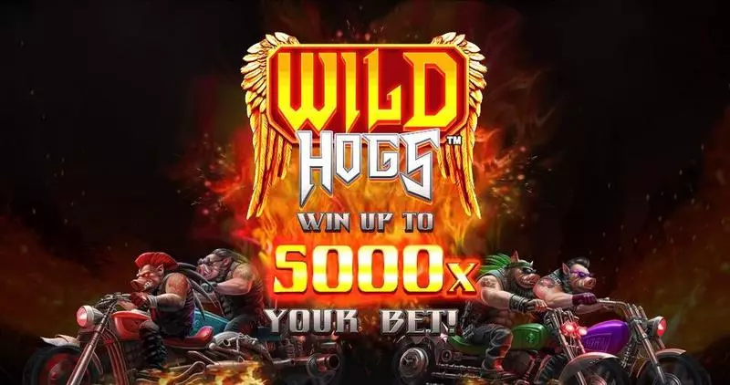 Wild Hogs StakeLogic Slot Introduction Screen