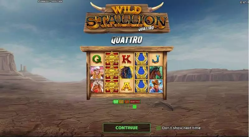 Wild Stallion Quatro StakeLogic Slot Info and Rules