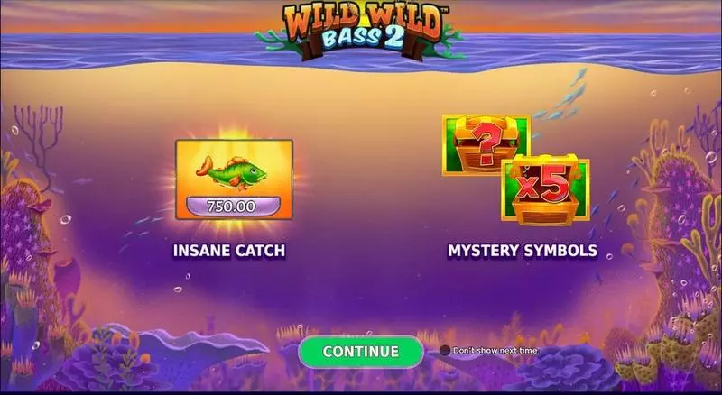 Wild Wild Bass 2 StakeLogic Slot Introduction Screen