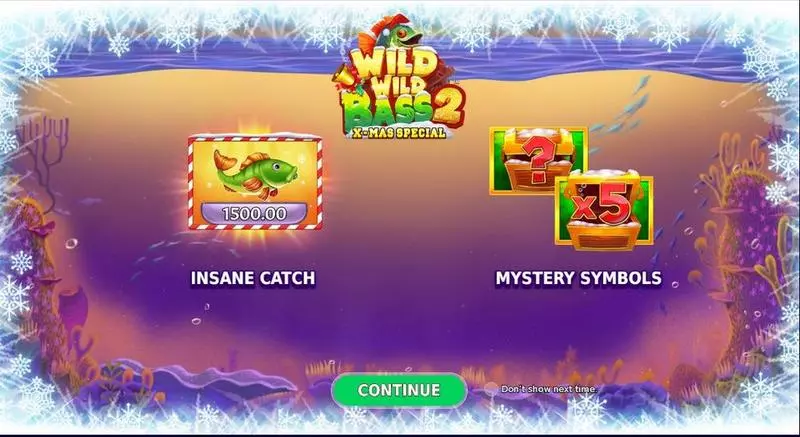 Wild Wild Bass 2 Xmas Special StakeLogic Slot Introduction Screen