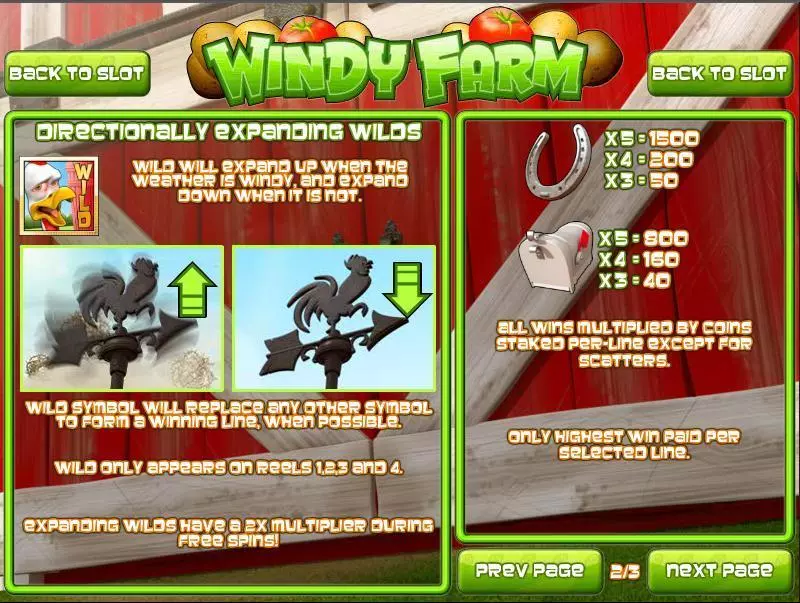 Windy Farm Rival Slot Info and Rules