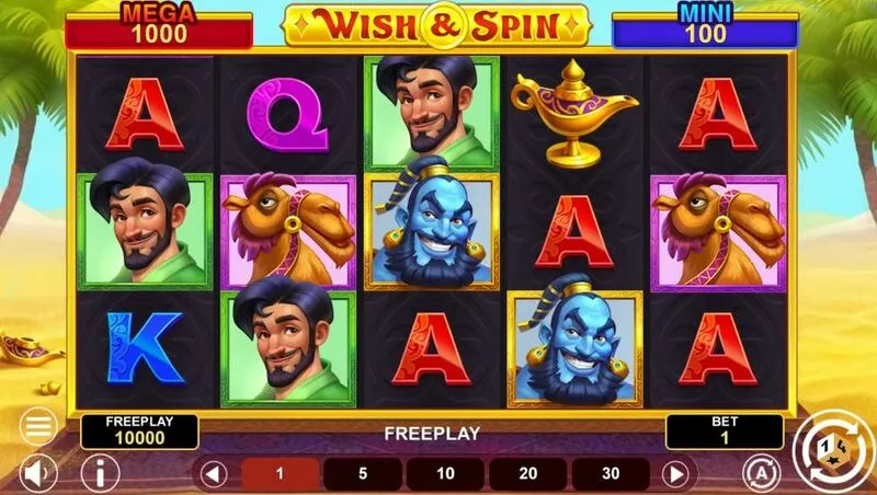 Wish And Spin - Hold And Win 1Spin4Win Slot Main Screen Reels