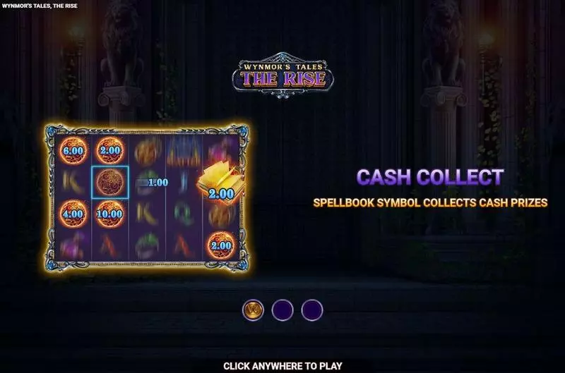 Wynmor’s Tales The Rise Wizard Games Slot Introduction Screen