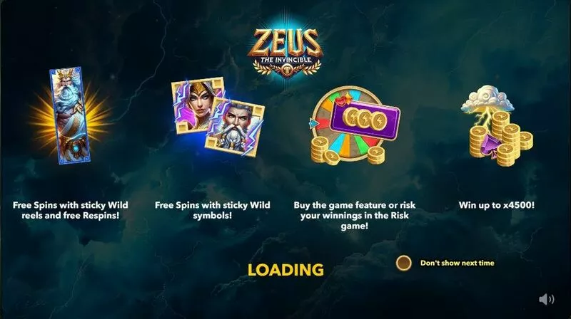 Zeus the Invincible Mascot Gaming Slot Info and Rules